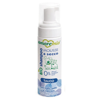 Amoremio Green Dry BIO Shampoo Talc Сухий шампунь для собак та котів без спирту і SLES Тальк