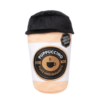 FuzzYard Plush Drinks Barkista Puppuccino Мягкая игрушка для собак Стакан Кофе с пищалкой