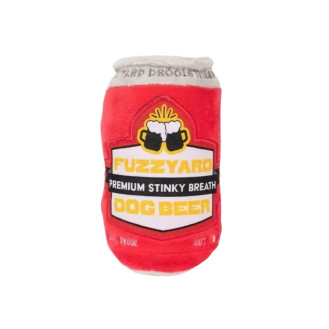 FuzzYard Plush Drinks Dog Beer Мягкая игрушка для собак Банка Пива с пищалкой
