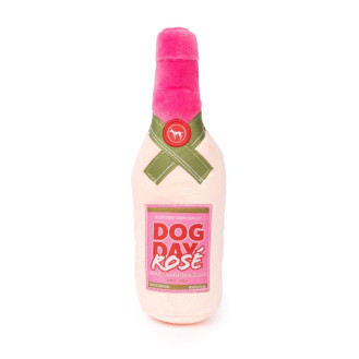 FuzzYard Plush Drinks Dog Day Rosé Мягкая игрушка для собак Бутылка Розового Вина с пищалкой
