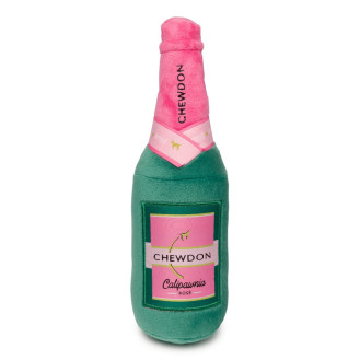 FuzzYard Plush Love Chewdon Rosé Мягкая игрушка для собак Бутылка Шампанского с пищалкой