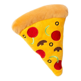 FuzzYard Plush Food Pizza Slice Мягкая игрушка для собак Кусок Пиццы с пищалкой