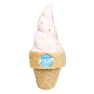 FuzzYard Plush Food Ice Cream Мягкая игрушка для собак Мороженое Рожок с пищалкой 