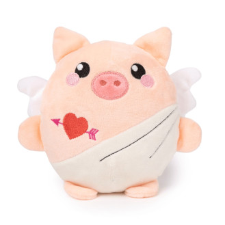 FuzzYard Plush Love Cu-pig Мягкая игрушка для собак Свинка-Купидон с пищалкой
