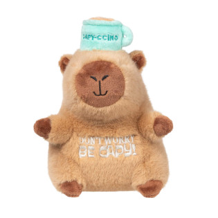 FuzzYard Plush CAPY-CCINO Мягкая игрушка для собак Капибара Капичино с пищалкой