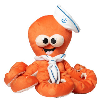 FuzzYard Plush Octo-Pose Sailor Squiggles Мягкая игрушка для собак Осьминог Морячок с пищалкой