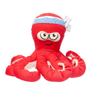 FuzzYard Plush Octo-Pose Takoyaki Мягкая игрушка для собак Осьминог Сушист с пищалкой