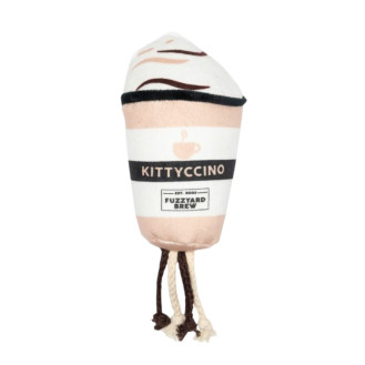 FuzzYard Catnip Plush Drinks Kittyccino Мягкая игрушка для котов с кошачьей мятой Стакан Капучино