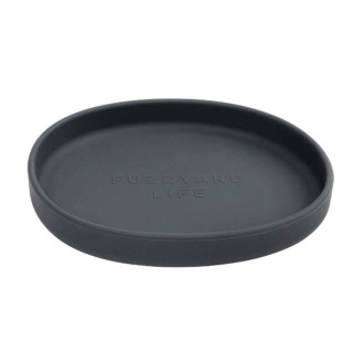 FuzzYard Life Flat Silicone Cat Feeder Slate Grey Силіконова миска для комфорту вусів котів Графітовий Туман