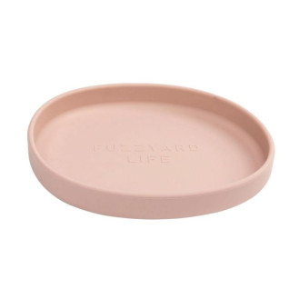 FuzzYard Life Flat Silicone Cat Feeder Soft Blush Силіконова миска для комфорту вусів котів Ніжний Рум'янець