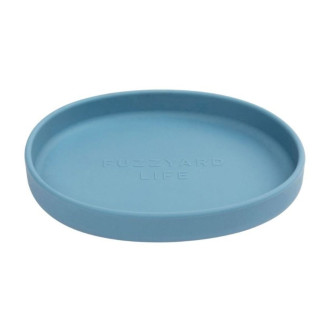FuzzYard Life Flat Silicone Cat Feeder French Blue Силіконова миска для комфорту вусів котів Французьке Небо